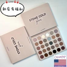 美版colourpop卡拉泡泡colorpop新30色stone cold冷调海淘眼影盘