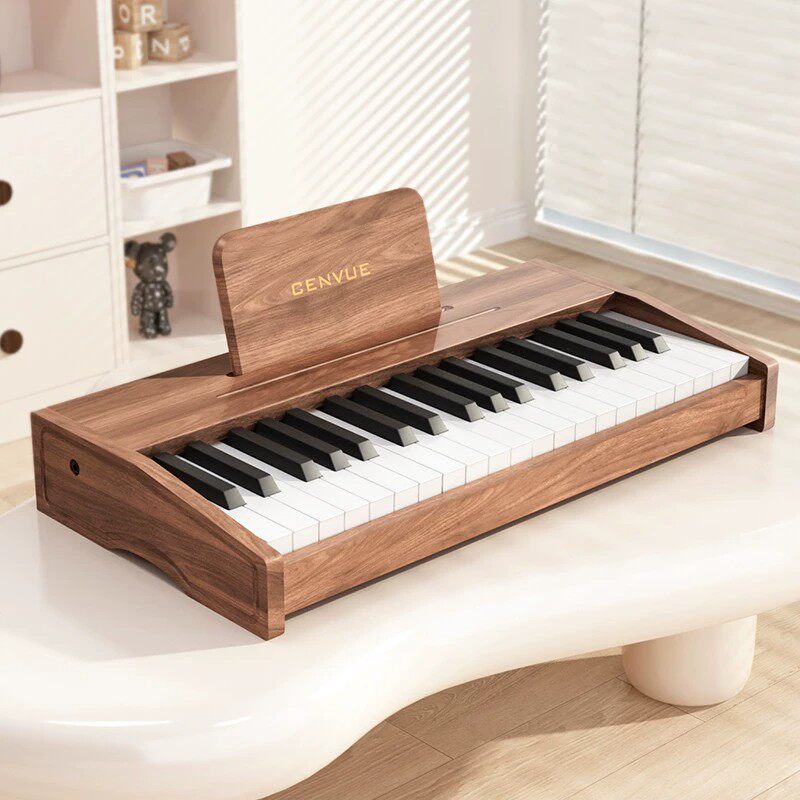 德国AIYA品木质儿童小钢琴电子琴入门男女孩宝宝婴儿幼儿玩具礼物