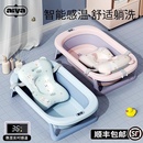 日本品质婴儿洗澡盆大号浴桶浴盆坐躺家用宝宝可折叠新生儿童用品