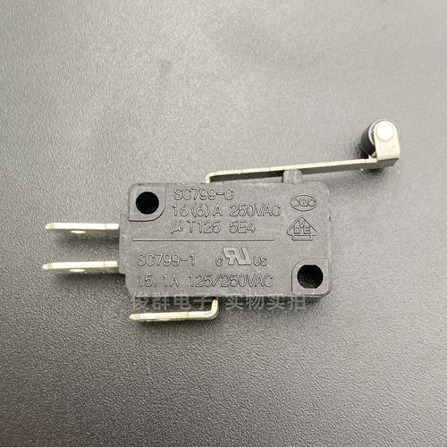 宝克振BAOKEZHEN SC799-C微动开关16A带柄滚轮电源轻触点按键按钮