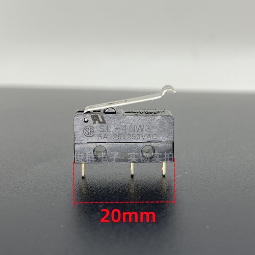 日本Sunmulon SL-4NW3微动开关5A带柄行程检测复位电源轻触点按键