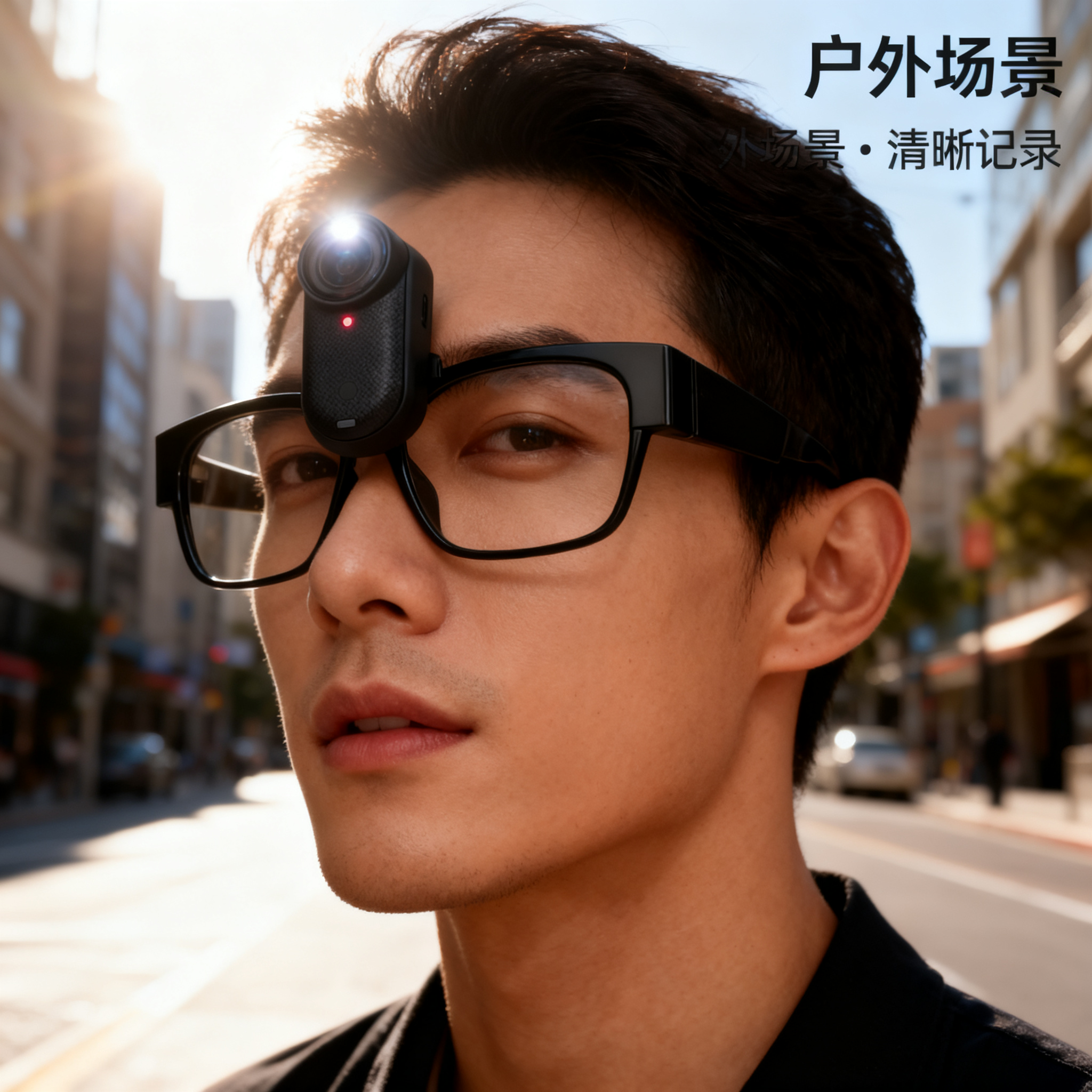 拇指相机眼镜支架磁吸适用大疆Nano配件DJI第一视角影石GO3