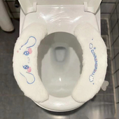 可爱卡通马桶坐垫家用毛绒家用马桶贴坐便器垫子马桶圈坐便套四季