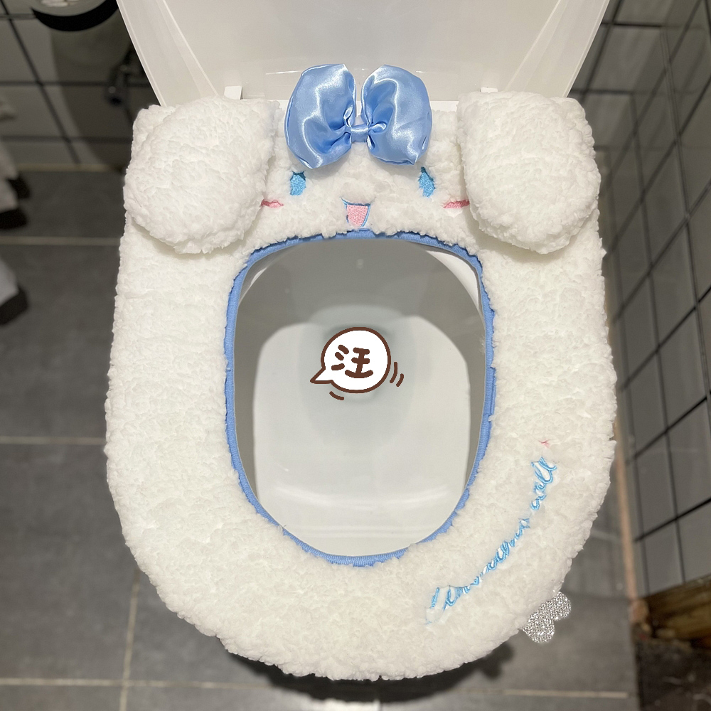 可爱马桶垫冬季加厚家用加绒保暖马桶坐垫坐便器套通用马桶坐垫