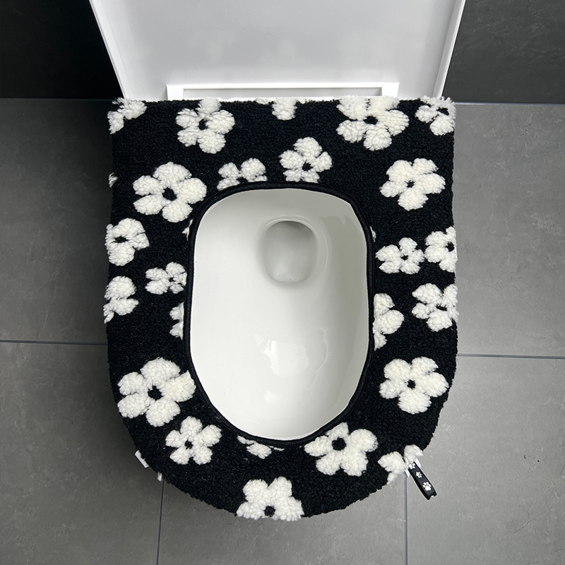 冬季加厚加绒马桶垫家用粘贴式保暖马桶坐垫坐便器套通用马桶垫圈