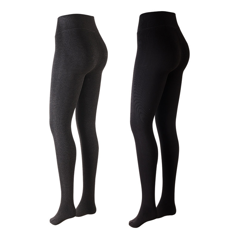 秋冬塑性保暖分段压力连袜九分打底裤