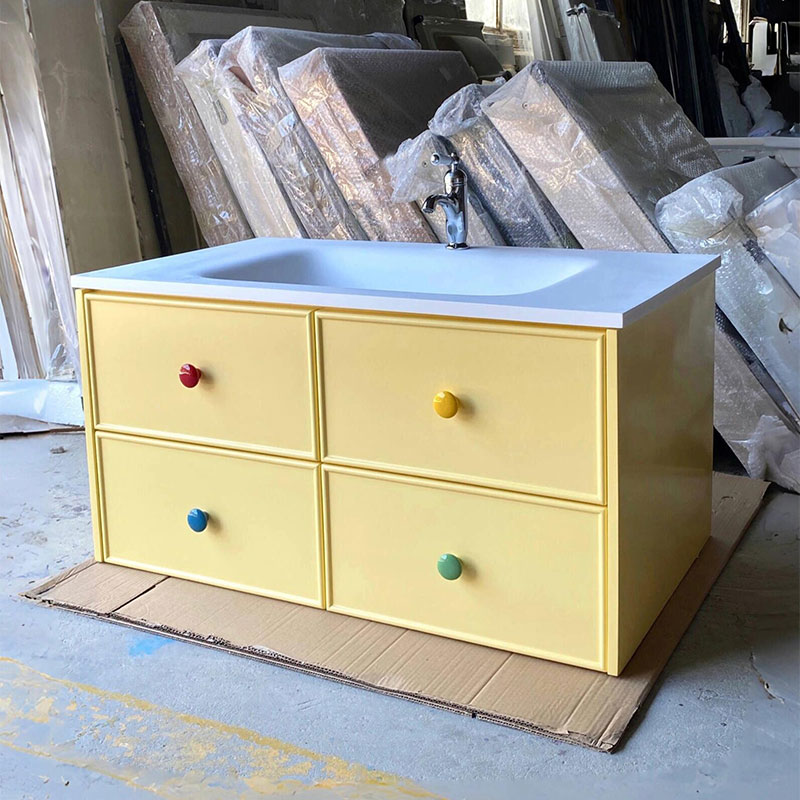 多巴胺浴室柜组合人造石一体盆卫生间洗漱台洗手洗脸池2025新款