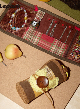 xilepark首饰卷多功能便携户外旅行戒指项链耳环耳钉首饰包收纳袋