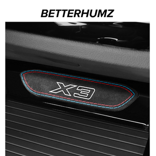 G01翻毛皮运动标志贴装 宝马X3X4中控档位标贴改装 饰贴 24款 适用18