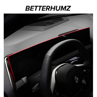 适用宝马新X3改装中控屏幕框装饰贴条G45G48翻毛皮车内饰用品大全