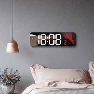 Led Digital Wall Clock Large Screen Wall-Mounted Time