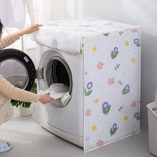 Print Drum Washing Machine Dust Cover Household Dust Cloth C