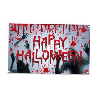 Halloween decoration background cloth blood hand cloth万圣节