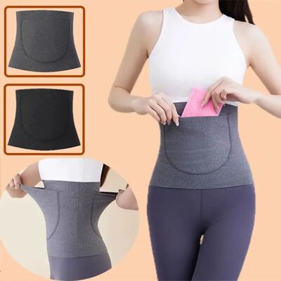 Thermal Belt with Double Pocket Anti-Cold Warm Stomach Shapi