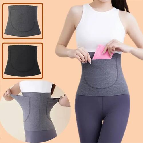 Thermal Belt with Double Pocket Anti-Cold Warm Stomach Shapi
