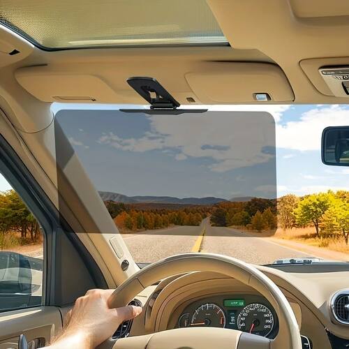 1pc Large Polarized Car Sun Visor Extender with UV400 Protec