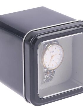 8CM Square Black Watch Organizer Box Show Holder Tinplate Ca