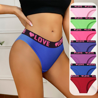 Women Cotton G-String Thong Panties Strings Underwear 内裤