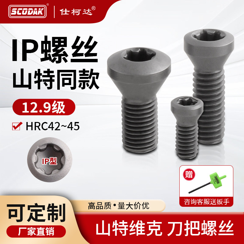 IP螺丝m2.5进口12.9级高硬度加强型螺丝钉 山特维克刀片刀杆螺丝,五金/工具,螺钉,淘宝优惠券,粉丝福利购,淘宝优惠卷