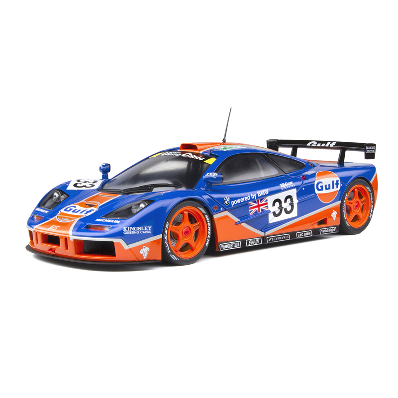 solido 1:18合金双开门 迈凯伦mc拉伦f1 gtr-24小时勒芒赛车模型