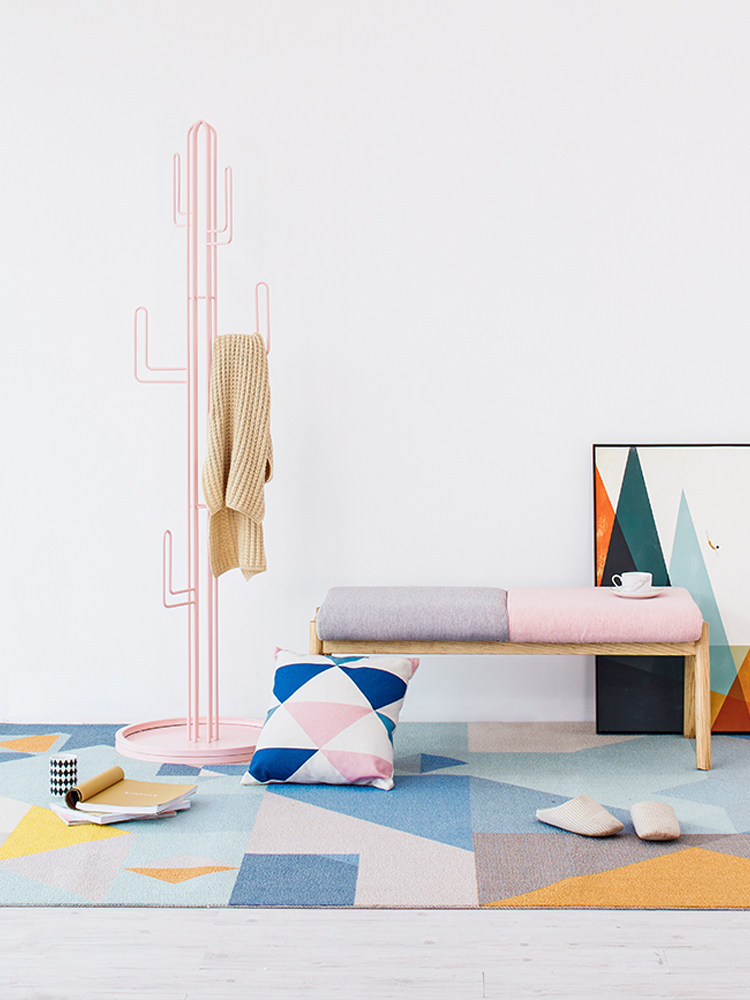 Wrought iron creative clothes hanger original coat rack bedroom simple coat rack floor multifunctional hanger