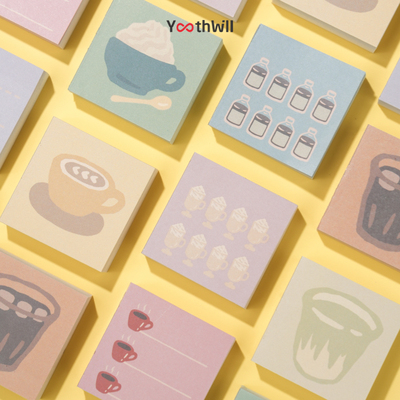 YouthWill 迷你便签 咖啡角落系列 手帐素材 todolist  4cm 320张 无粘性