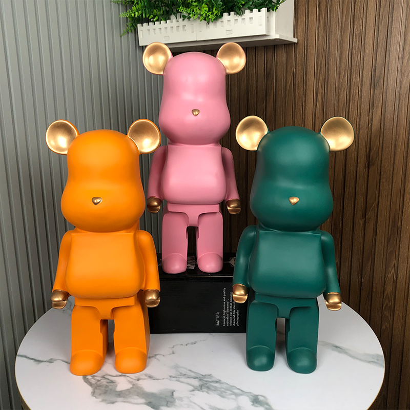 kaws暴力熊潮牌轻奢网红客厅储钱罐装饰软装雕塑卡通潮流落地摆件
