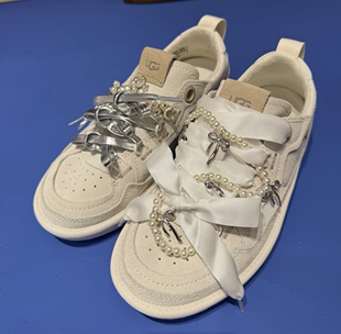 适配ugg梅尔鞋薄底鞋珍珠花朵配饰鞋带扣diy潮流女鞋运动鞋装饰品