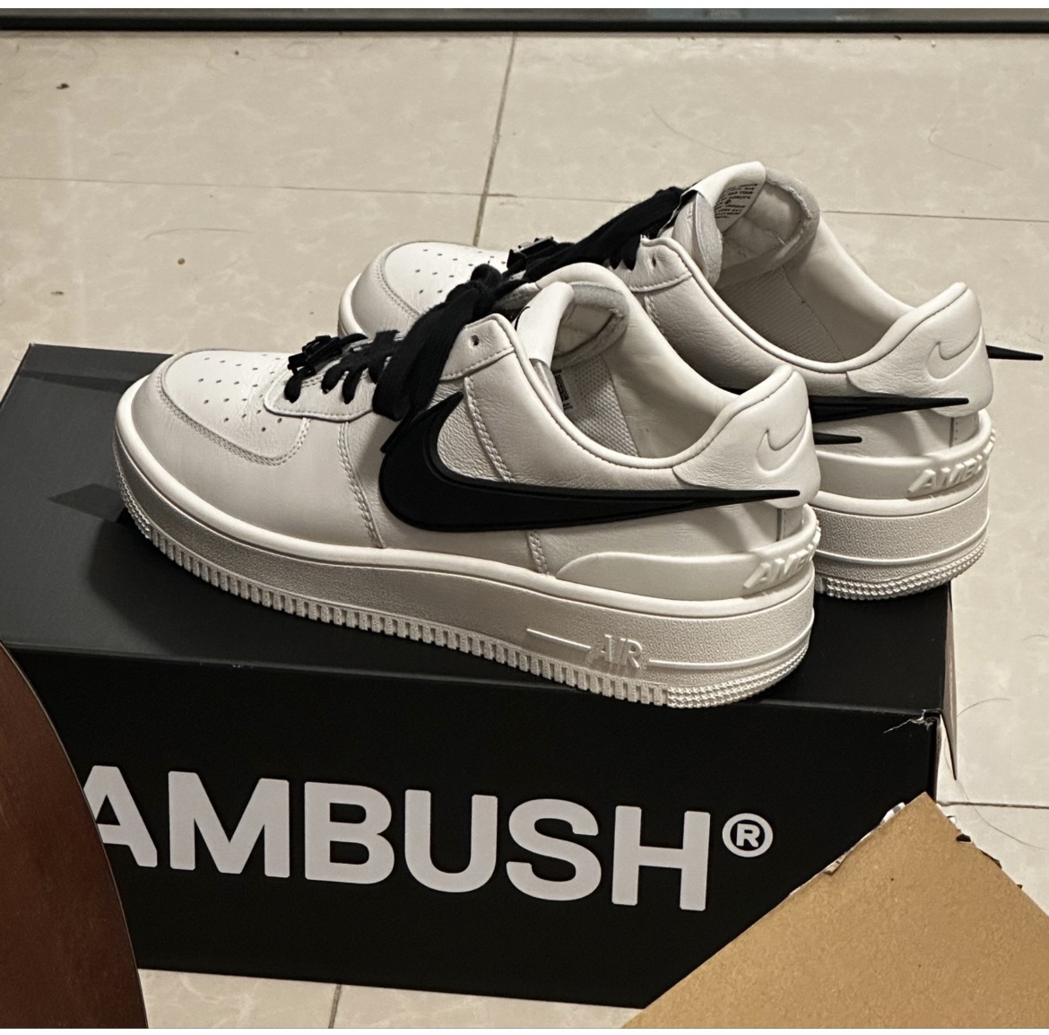 适配Ambush AF1经典低帮板鞋白色空军一号黑色扁形8mm宽运动鞋带