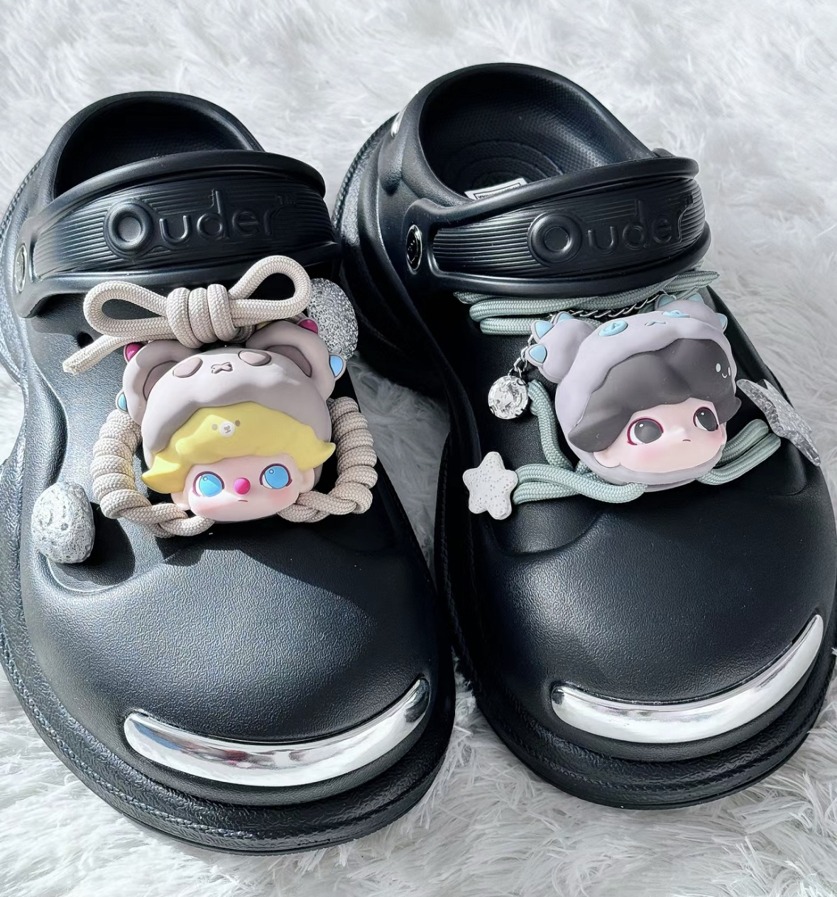 卡通立体dimoo鞋子装饰ouder洞洞鞋鞋花饰品迪莫配件公仔鞋扣配饰