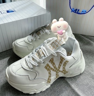 适配mlb老爹鞋洋基白金米白色鞋带扁原装chunky板鞋黑白鞋绳男女