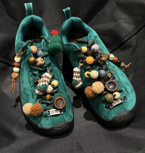 diy鞋带圣诞装饰串珠科恩登山鞋亚克力大孔珠子keen混款隔珠配件