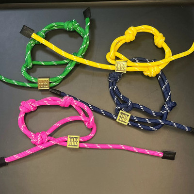 miu同款手工情侣手绳气质吊坠挂绳彩色编织绳手链平替miu24年新款