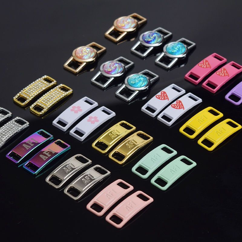 银色AF1鞋带扣装饰空军一号金属牌铁牌饰品鞋扣diy工具名字合金潮