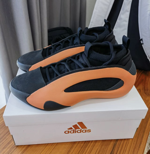 适配阿迪Harden哈登8篮球鞋黑橙色椭圆鸳鸯鞋带纯色半圆形鞋绳子