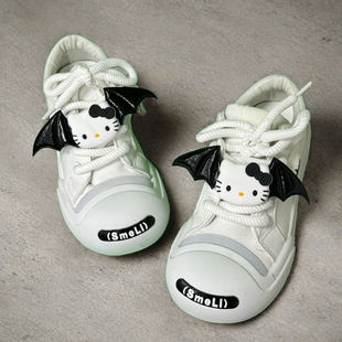 ouder鞋子凯蒂猫小恶魔翅膀配饰鞋带扣面包鞋ocai空军一号af1鞋扣