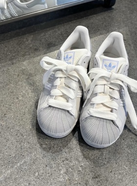 适用阿迪达斯adidas Superstar 2.0紫色1.5cm宽鞋带绳三叶草鞋扣