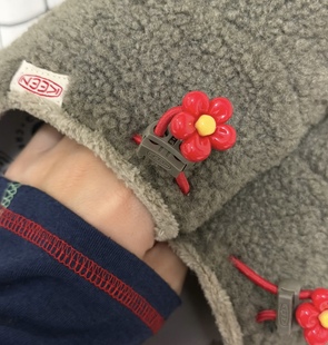 科恩小羊蹄花朵鞋花鞋带扣keen春天小花勃肯鞋装饰小熊掌拖鞋挂件