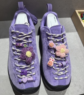 适配keen科恩登山鞋diy串珠材料饰品配件笑脸公仔鞋带装饰鞋扣ins