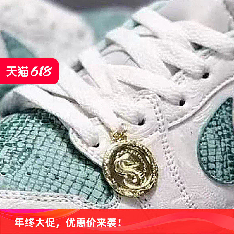 适配AJ1蛇年cny金色挂件鞋带扣标牌低帮板鞋空军一号AF1金属鞋扣