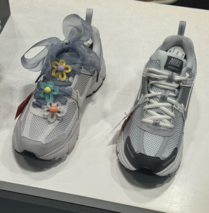 彩色透明果冻花花鞋带扣适配耐克v2k复古跑鞋配饰samba装饰vermo5