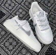 适配airforce1 PLT.AF.ORM解构白银反光字母空军一号渐变af1鞋带