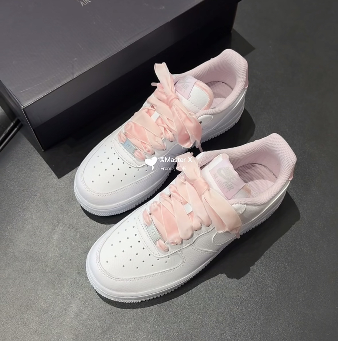 粉色系列～适配空军一号af1'07匡威1970s圣诞系列丝绒鞋带1.6cm宽