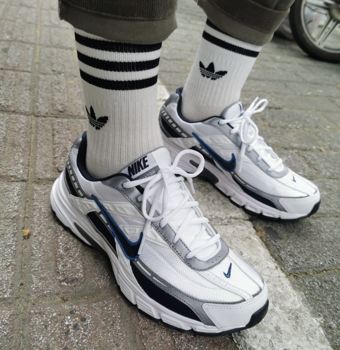 适配Nike Initiator白色粉色蓝色椭圆鸳鸯鞋带跑步鞋纯色鞋绳子