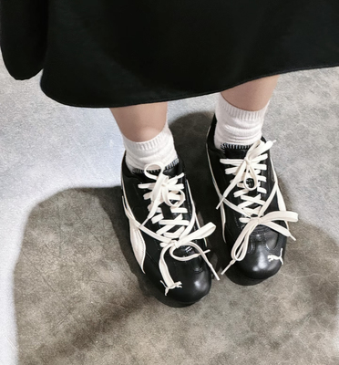 适配rose联名puma speedcat复古运动赛车鞋德训鞋白色组合鞋带diy