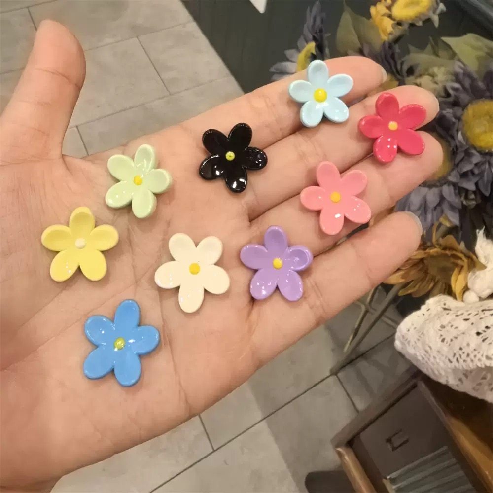 新款小花鞋带扣高级感糖果色花朵装饰配饰德训鞋运动鞋可拆卸DIY