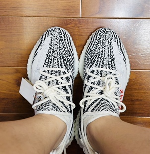 适配阿迪yeezy350椰子白斑马v2白色纯色圆形运动鞋带