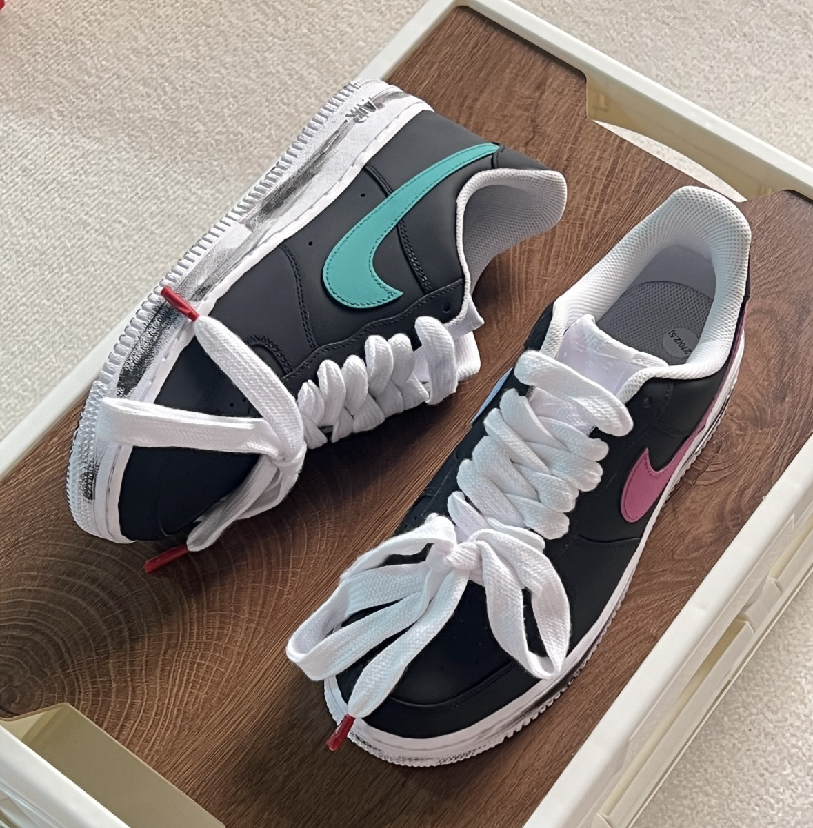 鞋绳适配空军一号低帮af1权志龙3.0联名同款小雏菊刮刮乐反系鞋带