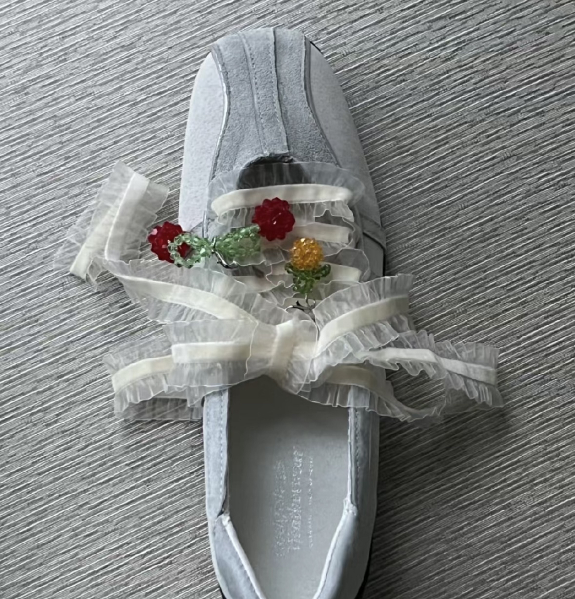 Rockfish韩国鞋花ins装饰鞋配饰鞋花蝴蝶结挂件蕾丝鞋带丝带配件