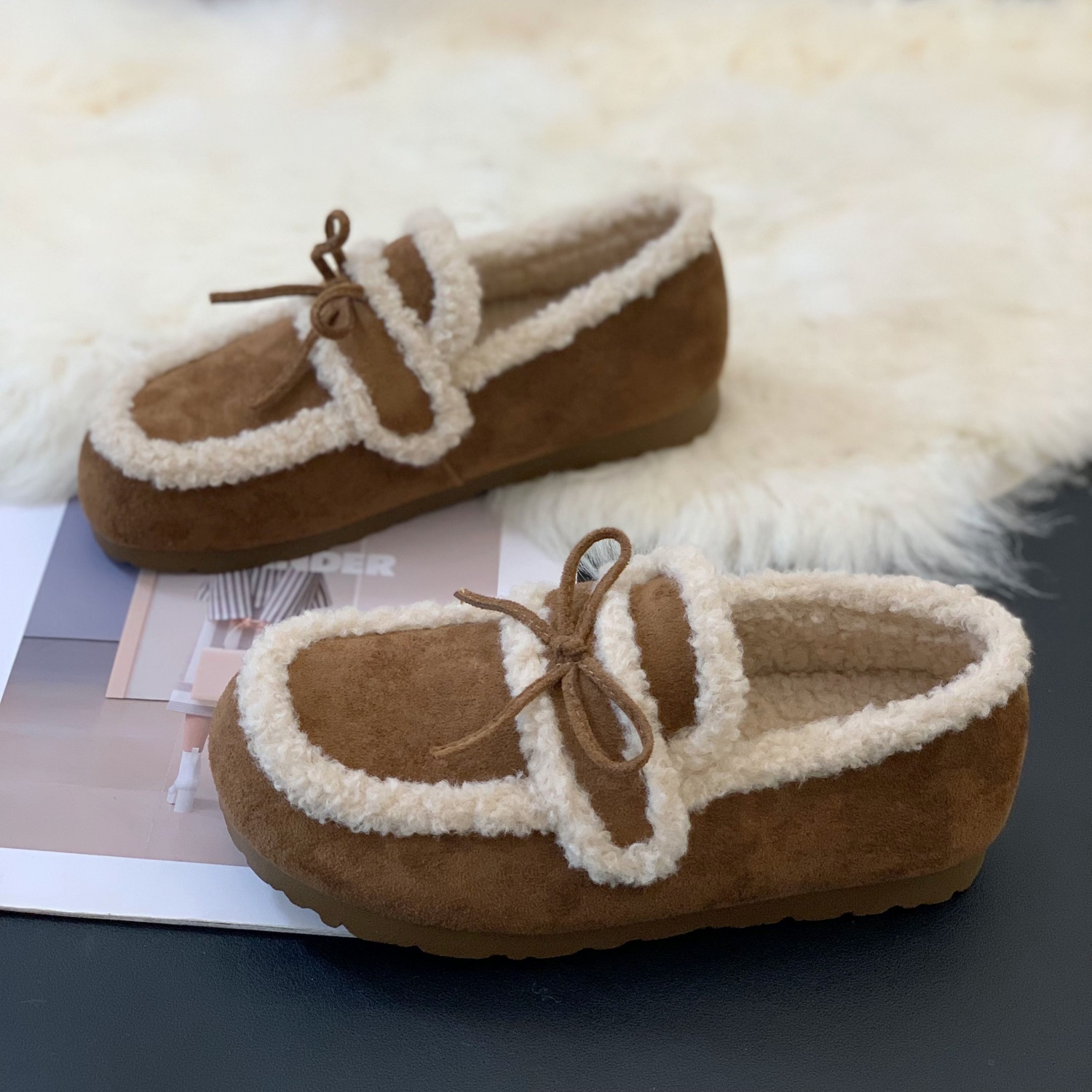 平底简约百搭舒适通勤百搭豆豆鞋